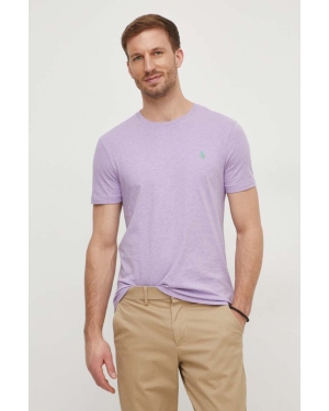 Polo Ralph Lauren t-shirt bawełniany kolor fioletowy