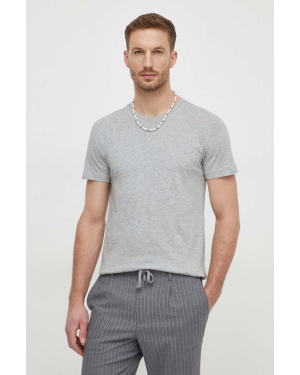 Polo Ralph Lauren t-shirt bawełniany 3-pack kolor szary gładki