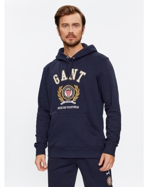 Gant Bluza Crest Hoodie 2006069 Granatowy Relaxed Fit
