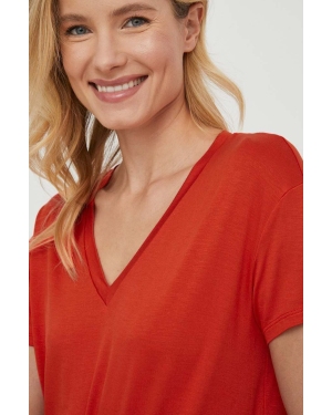 United Colors of Benetton t-shirt damski kolor pomarańczowy