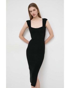 Marella sukienka kolor czarny mini dopasowana 2413321011200