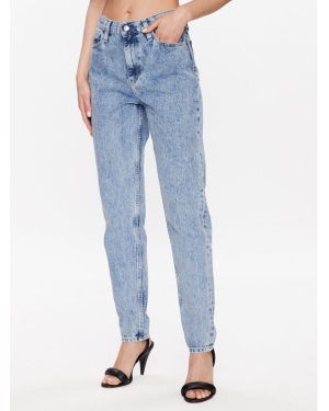 Calvin Klein Jeans Jeansy J20J221443 Niebieski Mom Fit