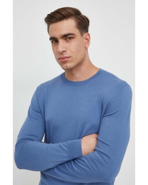 Sisley sweter męski kolor niebieski lekki