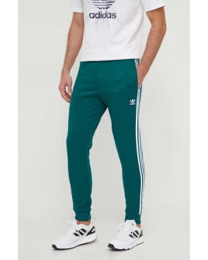 adidas Originals spodnie dresowe kolor zielony z aplikacją IR9886