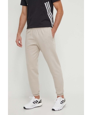 adidas Originals spodnie dresowe bawełniane kolor beżowy gładkie IR7887