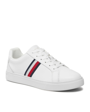 Tommy Hilfiger Sneakersy Essential Court Sneaker Stripes FW0FW07779 Biały