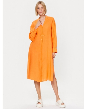 Seidensticker Sukienka koszulowa 60.134909 Pomarańczowy Regular Fit