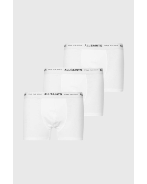 AllSaints bokserki bawełniane UNDERGROUND 3-pack kolor biały