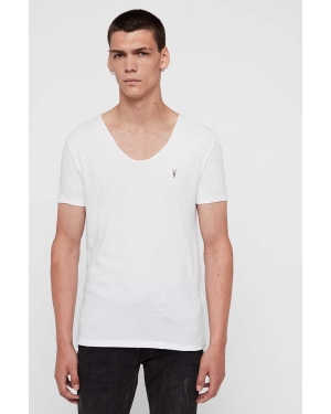 AllSaints t-shirt Tonic męski kolor biały gładki