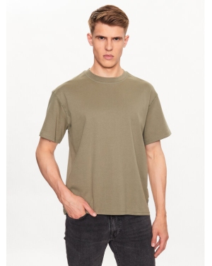 Solid T-Shirt 21107307 Zielony Regular Fit