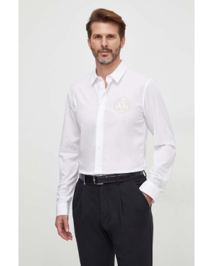 Versace Jeans Couture koszula męska kolor biały slim z kołnierzykiem klasycznym 76GALYS2 CN002