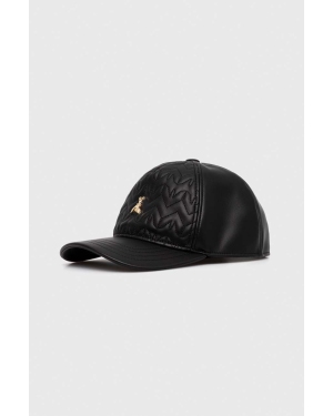 Patrizia Pepe czapka z daszkiem kolor czarny gładka 8F1650 E047