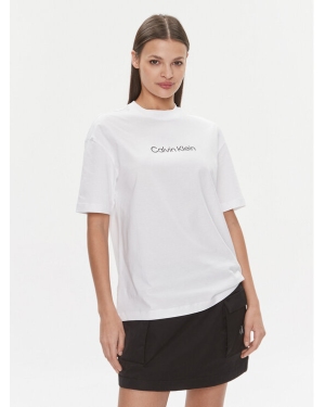 Calvin Klein T-Shirt Hero Logo Oversized T Shirt K20K206778 Biały Regular Fit