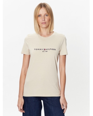Tommy Hilfiger T-Shirt WW0WW28681 Beżowy Regular Fit