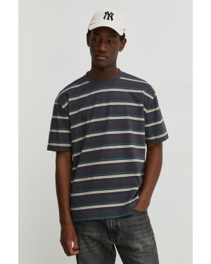 Hollister Co. t-shirt bawełniany męski kolor szary wzorzysty