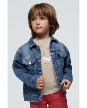 Mayoral kurtka jeansowa dziecięca kolor niebieski