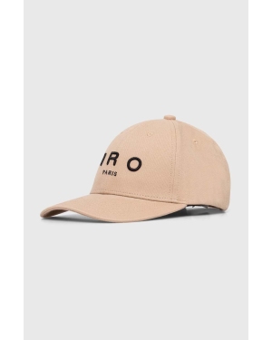 IRO czapka z daszkiem bawełniana kolor beżowy