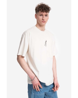 A-COLD-WALL* t-shirt bawełniany Utilty kolor beżowy gładki ACWMTS117-STONE