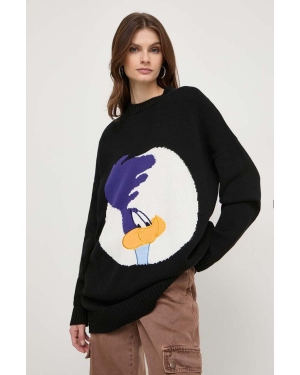 MAX&Co. sweter bawełniany x CHUFY kolor czarny ciepły 2418361021200