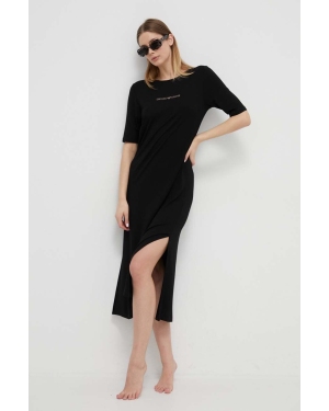 Emporio Armani Underwear sukienka plażowa kolor czarny