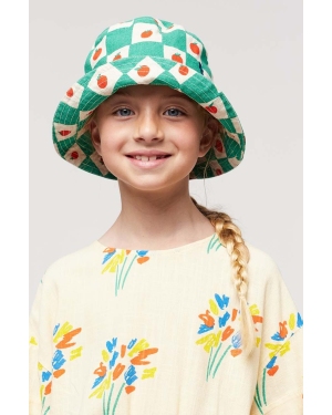 Bobo Choses kapelusz bawełniany dziecięcy kolor zielony bawełniany