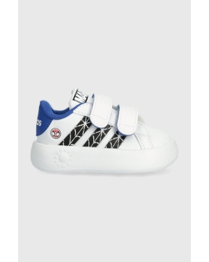 adidas sneakersy dziecięce x Marvel, GRAND COURT SPIDER-MAN CF I kolor biały