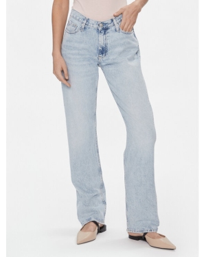 Calvin Klein Jeans Jeansy J20J223302 Niebieski Straight Fit
