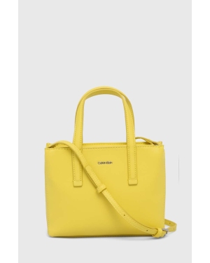 Calvin Klein torebka kolor żółty
