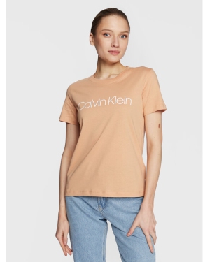 Calvin Klein T-Shirt Core Logo K20K202142 Beżowy Regular Fit
