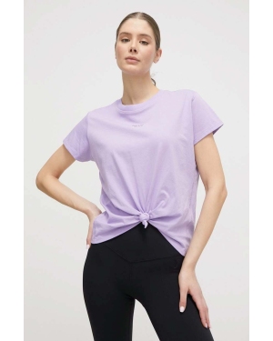 Dkny t-shirt bawełniany damski kolor fioletowy DP3T8521