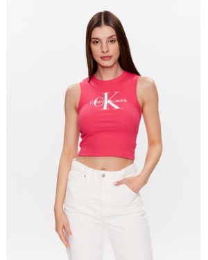 Calvin Klein Jeans Top J20J221521 Różowy Slim Fit