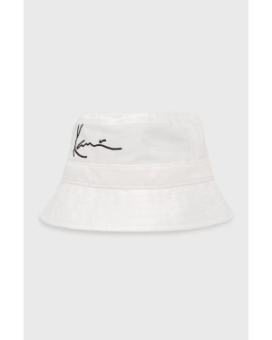 Karl Kani kapelusz bawełniany kolor biały bawełniany