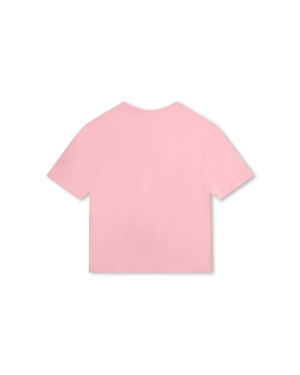 Marc Jacobs t-shirt bawełniany dziecięcy kolor różowy z nadrukiem
