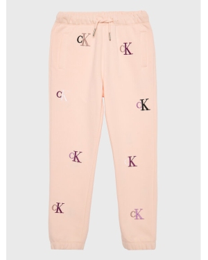 Calvin Klein Jeans Spodnie dresowe Monogram IG0IG01906 Różowy Regular Fit