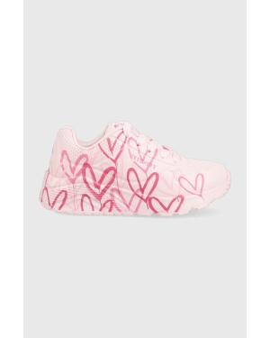 Skechers sneakersy dziecięce kolor różowy