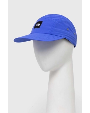 The North Face czapka z daszkiem kolor niebieski z aplikacją