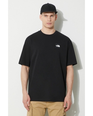 The North Face t-shirt bawełniany M Nse Patch S/S Tee męski kolor czarny z aplikacją NF0A87DAJK31