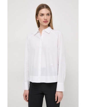 Armani Exchange koszula bawełniana damska kolor biały regular z kołnierzykiem klasycznym 3DYC07 YN3NZ