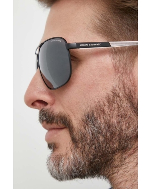 Armani Exchange okulary przeciwsłoneczne 0AX2040S.60006G męskie kolor czarny