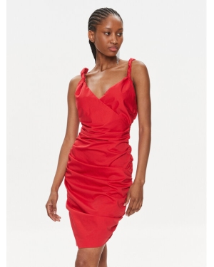 Pinko Sukienka koktajlowa Afrodite 103080 A1KH Czerwony Slim Fit