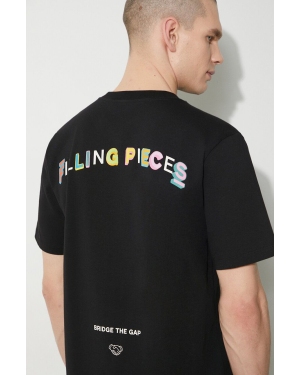 Filling Pieces t-shirt bawełniany kolor czarny z nadrukiem