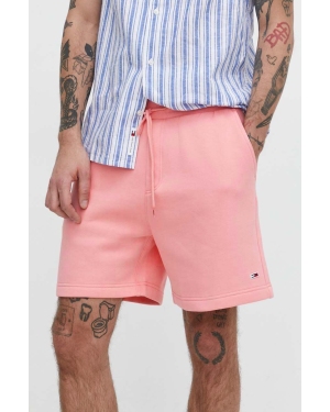 Tommy Jeans szorty męskie kolor różowy