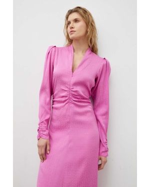 Gestuz sukienka kolor różowy maxi rozkloszowana 10908643