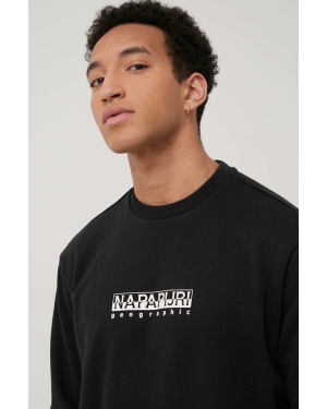 Napapijri bluza męska kolor czarny z nadrukiem NP0A4GBF0411-001