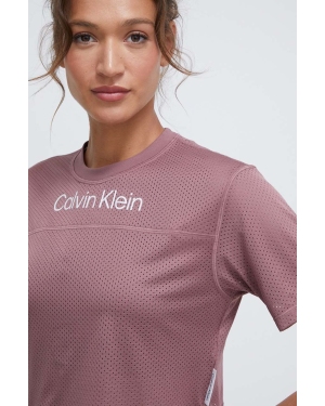 Calvin Klein Performance t-shirt treningowy kolor różowy