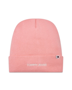 Tommy Jeans Czapka Tjw Linear Logo Beanie AW0AW15843 Różowy