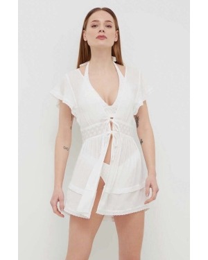 Hollister Co. sukienka plażowa kolor biały
