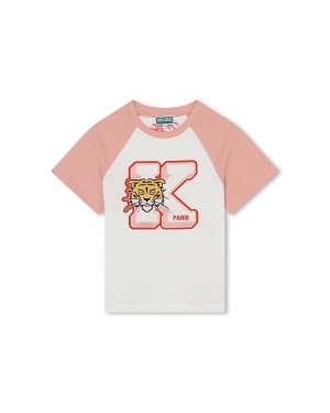 Kenzo Kids t-shirt bawełniany dziecięcy kolor biały