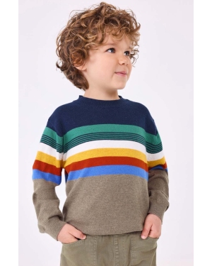 Mayoral sweter z domieszką wełny dziecięcy kolor beżowy
