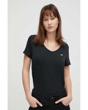 Hollister Co. t-shirt damski kolor czarny